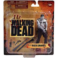 Toywiz McFarlane Toys The Walking Dead AMC TV Series 1 Deputy Rick Grimes Exclusive Action Figure [Bloody Black & White, Damaged Package]