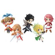 Toywiz Sword Art Online Niitendgo DX Kirito, Asuna, Leafa, Silica & Lisbeth 3-Inch Set of 6 PVC Figures