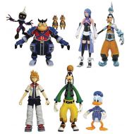 Toywiz Disney Kingdom Hearts Series 2 Pete, Chip n Dale, Soldier, Aqua, Goofy (BBS), Roxas, Donald Duck & Goofy Action Figure Set