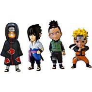 Toywiz Naruto Shippuden Minininja Set of 4 Mininja 3-Inch PVC Figures