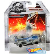 Toywiz Jurassic World Hot Wheels Character Cars Velociraptor Blue Die Cast Car