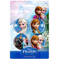 Toywiz Disney Frozen Anna & Elsa 1.5-Inch Buttons 4-Pack