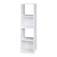 Jnwd Cubeicals Organizer 4 Cube Bin Shelf Open Storage Compartment Modern Minimal Style Decorative Bookcase Shelving Unit Ideal for Home Livng Room Office & e-Book by jn.widetrade.