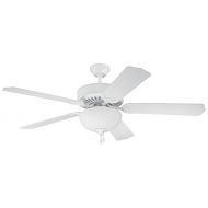 Craftmade C201W Ceiling Fan with Blades Sold Separately, 52