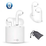 QMZNKJ Bluetooth Headset, Mini Sports Headset with Built-in Microphone Headset, Compatible with Android, iOS Smartphone