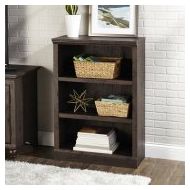 Better Homes and Gardens Crossmill Collection 3-Shelf Bookcase, Heritage Walnut