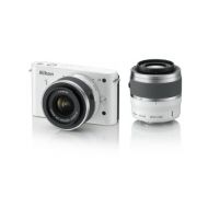 Nikon 1 J1 10.1 MP HD Digital Camera System with 10-30mm VR and 30-110mm VR 1 NIKKOR Lenses (White)