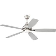 Craftmade Ceiling Fan with Dimmable LED Light and Remote SWY52PLN5 Swyft Polished Nickel 52 Inch