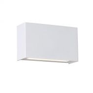 WAC Lighting WS-25612-WT White Blok LED Wall Sconce, 12in