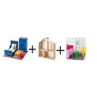 Ikeaa Ikea Doll furniture, bedroom ,Doll house/wall shelf, Doll furniture, living room
