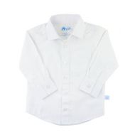RuggedButts Baby/Toddler Boys White Formal Button Down