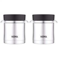 Thermos Vacuum Insulated Food Jar and Microwavable Insert 12oz (2-Pack)