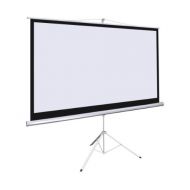 Giantex 100 16:9 Manual Projection Screen Pull Down Tripod Projector Matte White Stand