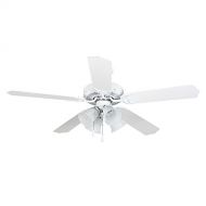 Yosemite Home Decor WESTFIELD-WH-4 Westfield Collection 52 Indoor Ceiling Fan, White Finish