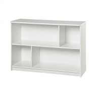 Jnwd Cubeicals Organizer 2-Tier 4 Cube Horizontally White Bookshelf Decorative Low Kids Size Furniture & e-Book by jn.widetrade.