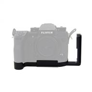 FOTOMIX LB-XH1 for Fujifilm X-H1 Camera L-Plate Bracket Quick Release Hand Grip Black Metal CNC, Stranchable Design