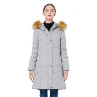 Orolay Womens Thickened Mid-Long Down Jacket with Hood YRF8018Q
