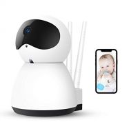 Wireless Security Camera,AOGE Baby Monitor 1080P WiFi Home Security Surveillance IP Camera with Free Cloud Storage(one Month),Pan/Tilt/Zoom,Two Way Audio,Motion Detection Night Vis