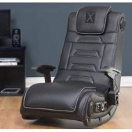 Gaming Chairs For Kids Or For Adults-Black Foam Upholstered with Four Speakers Surround Sound Perfect for Relaxing, Watching Movies, Listening to Music, Playing Games