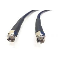 50 Foot SMA Male to SMA Male Times Microwave LMR240 Ultraflex Antenna 50 Ohm Cable assembled by Custom Cable Connection
