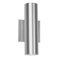 WAC Lighting WS-W36610-AL Caliber Up or Down LED Outdoor Wall Light in Brushed Aluminum, 10 Inches