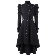 Wokasun.JJ Womens Winter Clothes Wokasun.JJ Womens Vintage Steampunk Long Coat Gothic Overcoat Ladies Retro Jacket
