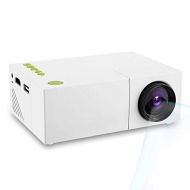 Mini Projector YOUYUAN Mini LCD Projector Portable Support 4K 1080P Portable LED Projector Home Theater proyector USB/SD/AV/HDMI Pocket Projector for Home Entertainment (White)