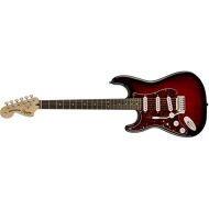 Squier by Fender Standard Stratocaster Beginner Electric Guitar - Antique Burst - Left Burst