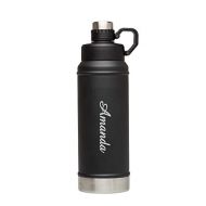 Personalized Stanley Vacuum Insulated Water Bottle 36oz - Matte Black