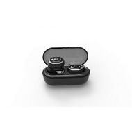 ROF True Wireless Earbuds Comfortable Fit Bluetooth Headphone Premium Music Stereo Mini Earphone with Charging Case Noise Cancelling Mic Headset Not Fall Off Great for Biz Gym Camp