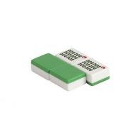 CHH 166 Piece Green And White Mahjong Tiles with Multicolor Design