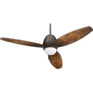 Quorum 142523-86, Bronx Patio Oiled Bronze 52 Outdoor Ceiling Fan with Light & Wall Control