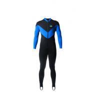 Aeroskin Full Body Suit Spine/Kidney (Black/Blue, X-Large)