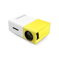Unknown A1 LED LCD (QVGA) Mini Video Projector - International Version (No Warranty) - DIY Series - White/Yellow (FP3224A1WY-IV3)