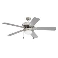 Craftmade K11297 Pro Energy Star 209 52 Ceiling Fan with LED Lights and Pull Chain, Brushed Polished Nickel