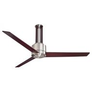 Minka-Aire Minka Aire F531-L-BN/MG Flyte - 56 Ceiling Fan with Light Kit, Brushed Nickel/Mahogany Finish with Mahogany Blade Finish with White Opal Glass
