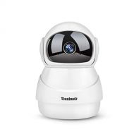 Tianbudz Wireless 1080P Security Camera, WiFi Home Surveillance IP Camera for Baby/Elder/Pet/Nanny Monitor, Pan/Tilt, Two-Way Audio & Night Vision PW-02(White)