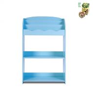 COSTWAY 3-Tier Kids Bookshelf Magazine Storage Bookcase - Blue by SpiritOne