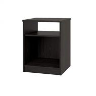Jnwd Dorm Nightstand Wood End Side Table with Two Open Shelves Storage Compartment Black Modern Furniture for Bedroom Livingroom Kids Childs Room & e-Book by jn.widetrade