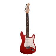 Directly Cheap Full Size 39 Inch Metallic Red Electric Guitar S-Style with “Learn to Play Guitar DVD”, and Free Carrying Bag and Strap, Cable, Whammy Bar, Strings & Directly Cheap(