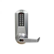 Kaba Access Control Kaba E-Plex E5066BWL-626-41 Lever Electronic Push Button Lock Key Bypass Mortise Prep For Best SFIC