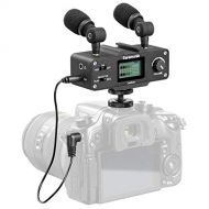 Saramonic CaMixer Microphone Kit with Dual Stereo Condenser Mics, Digital Mixer &...