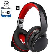 AUSDOM Wireless Headphones/Headset, Bluetooth Headphones Over Ear Foldable with Mic, Apt-X Low Latency, Bluetooth 4.2 Stereo Wired Mode, Fast Audio/LED Codec Indicator/Noise Isolat