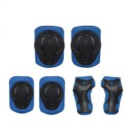 HOBULL Child Kids Toddler Knee Elbow Pads Wrist Guards Protective Gear Set for Multi-sports Cycling,Bike,Rollerblading, Skating Tools 6Pcs