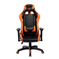 Eurosports High Back Racing Style Gaming Chair,Large Size Adjustable Swivel Executive Office Chair,Ergonomic Leather Reclining PC Computer Chair with Lumber Support and Headrest,Orange