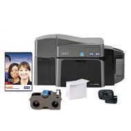 ID Card Maker - Fargo DTC1250e Dual-Side ID Card Printer + Supplies
