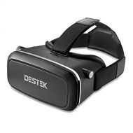 DESTEK V2 Virtual Reality Headset for Immersive 360° 3D Videos/Games in iPhone & Android Smartphones with 4-5.7 inch Screen