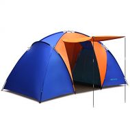 ANCHEER Ancheer Family Tent 2 Room 2-4 Person Waterproof Camping Tent Easy Setup Beach Tent 4 Season Tent with Carry Bag