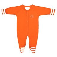 Two Feet Ahead Clemson Tigers NCAA Newborn Baby Long Sleeve Colored Footed Romper