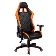 United Office Chair. United Office Chair 7219OR, Swivel PU Leather Gaming, Large Size, Racing Style High-Back Office Chair, Orange